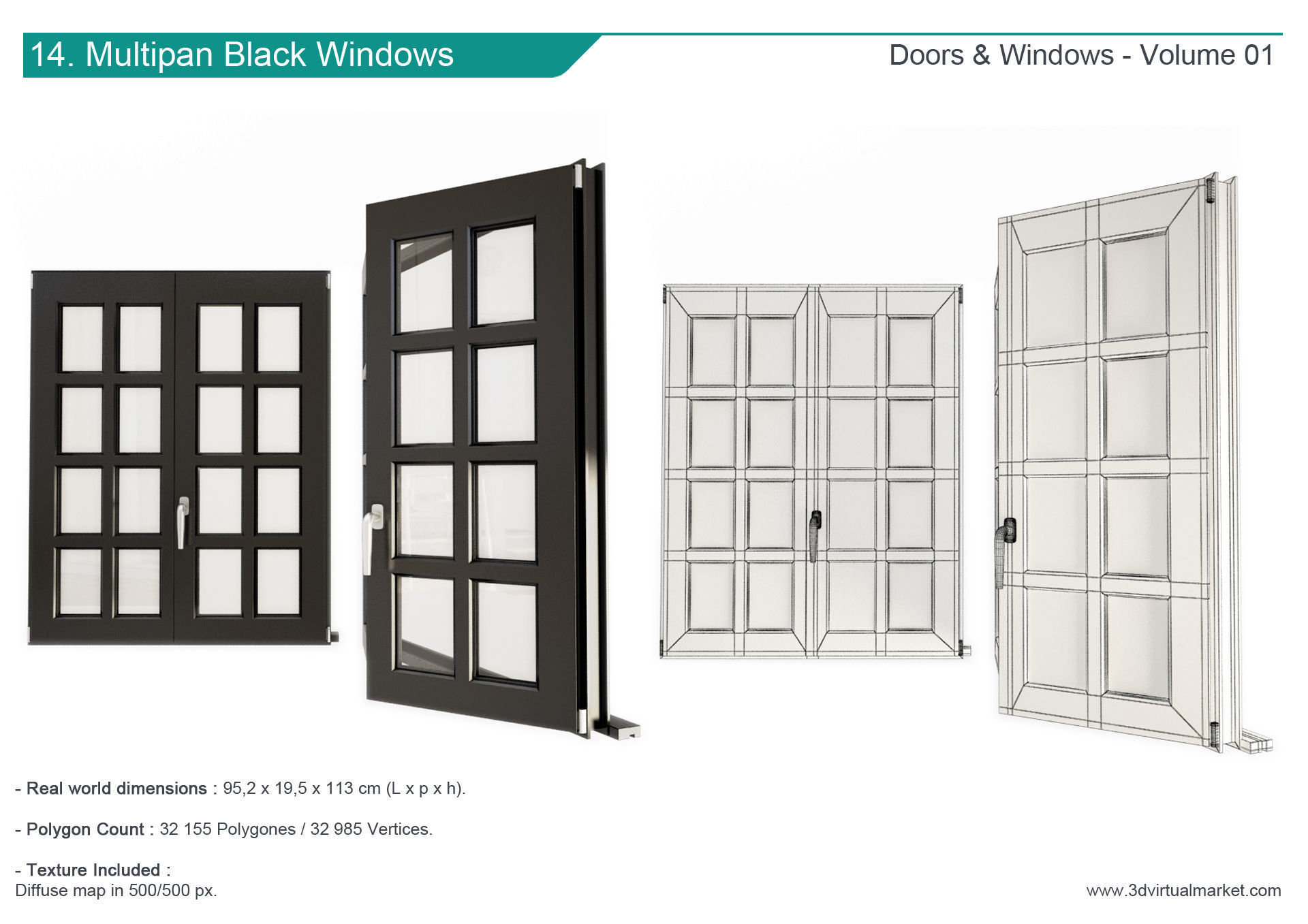 Doors and Windows Collection 3D model_15