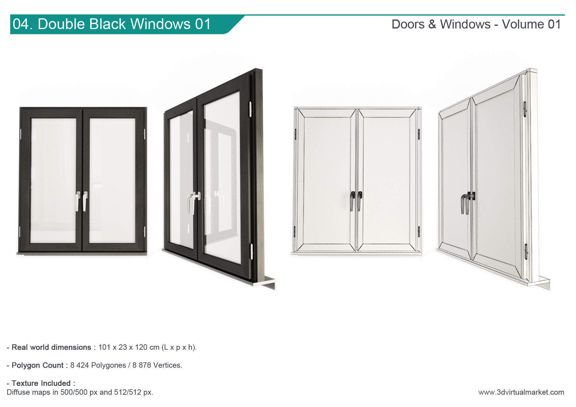 Doors and Windows Collection 3D model_5
