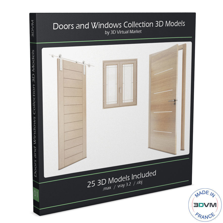 Doors and Windows Collection 3D model_1
