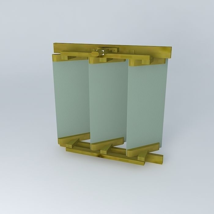 Louvre window for timber frame greenhouse Free 3D model_1