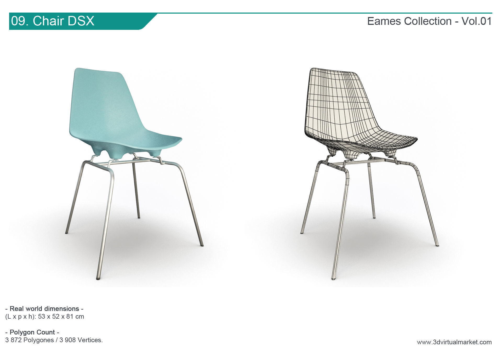 Eames Furniture Collection Vitra 3D model_10