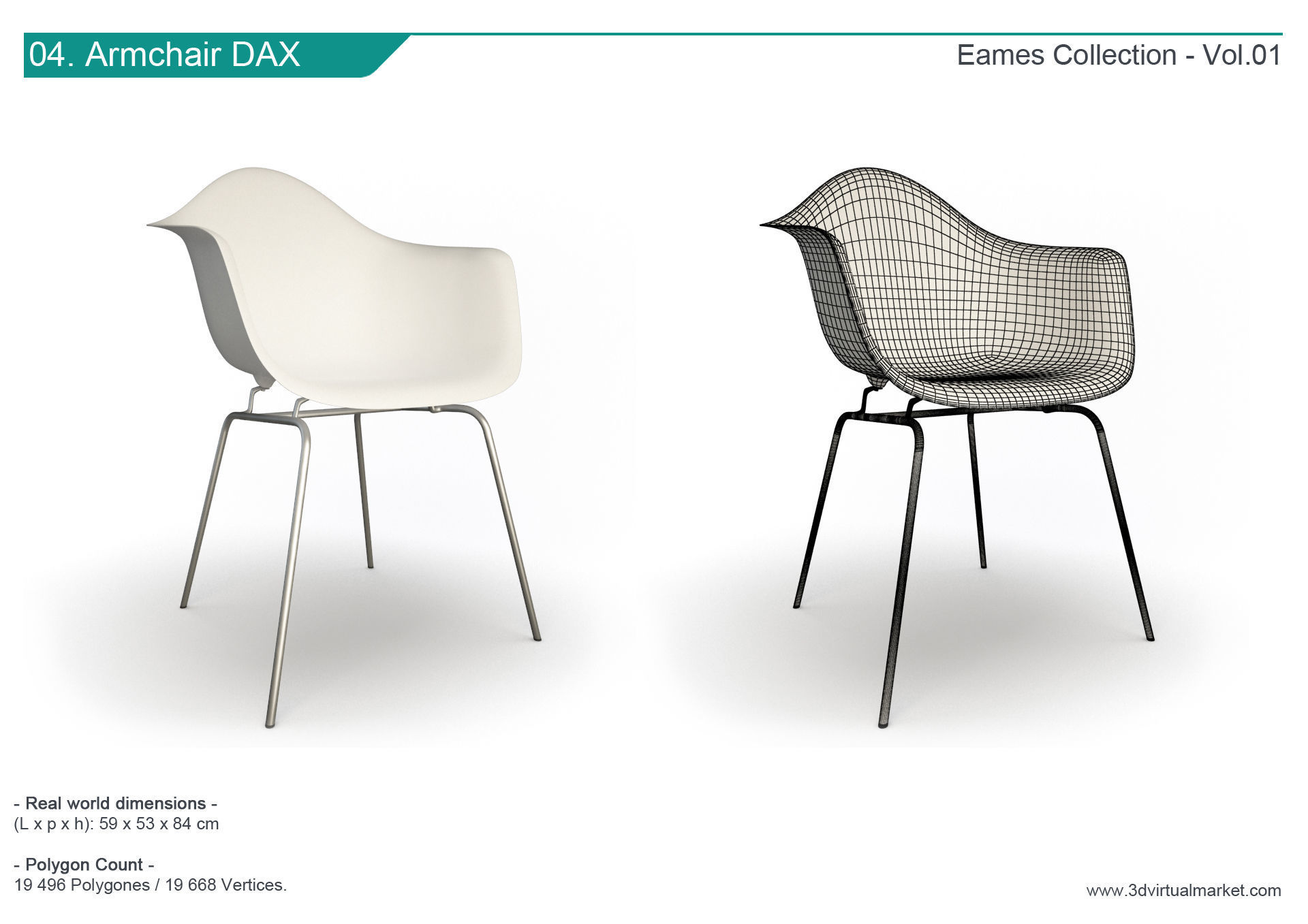 Eames Furniture Collection Vitra 3D model_5