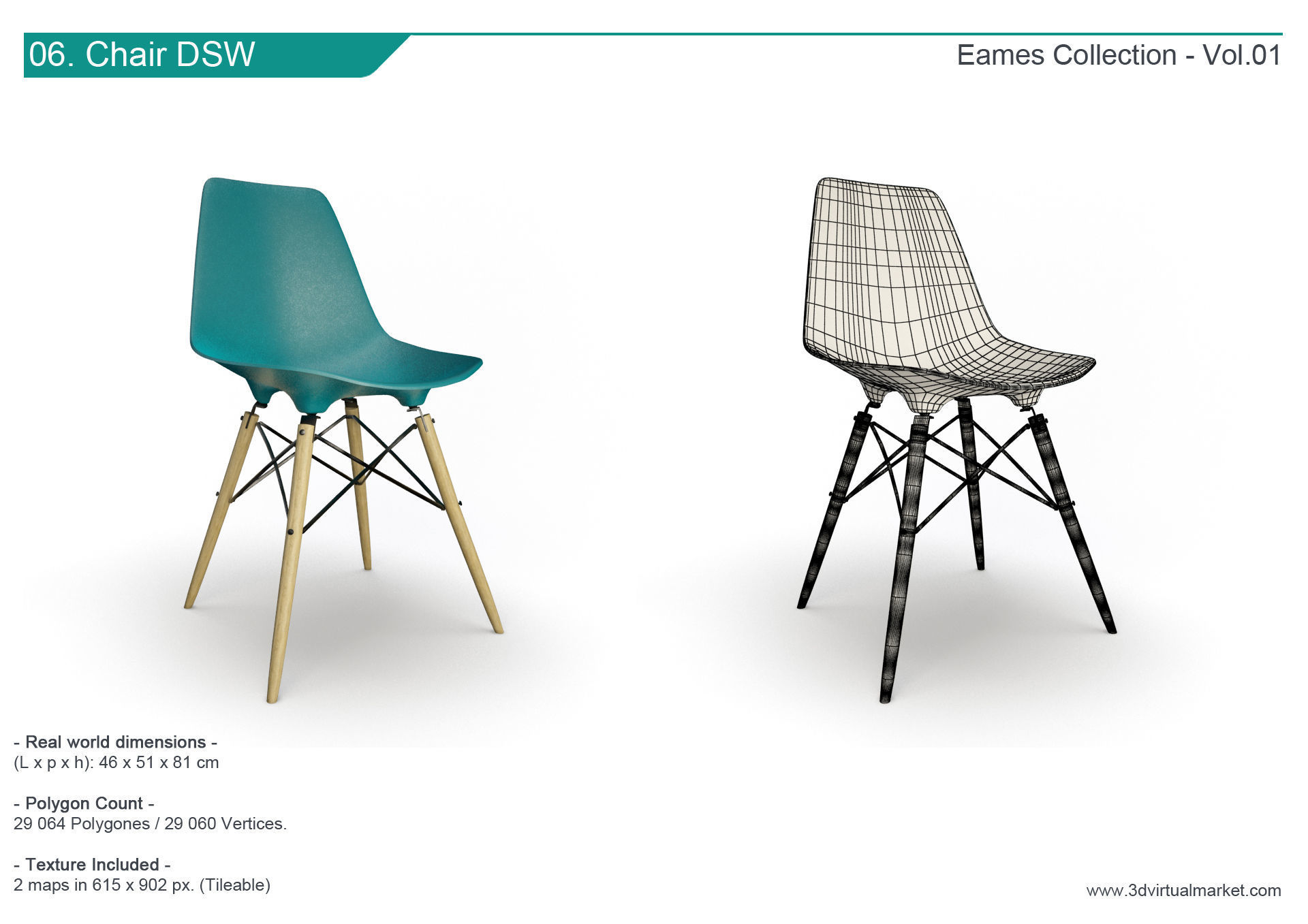 Eames Furniture Collection Vitra 3D model_7