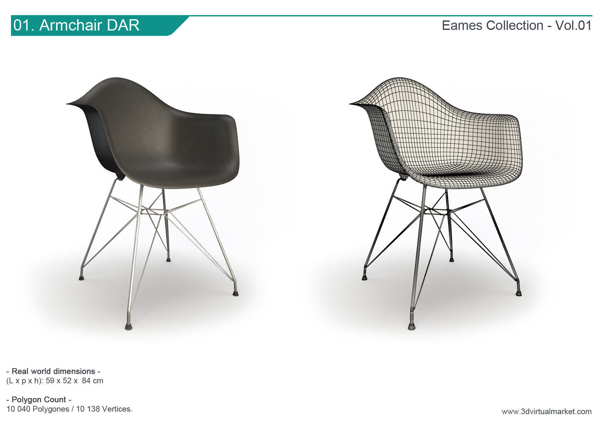 Eames Furniture Collection Vitra 3D model_2