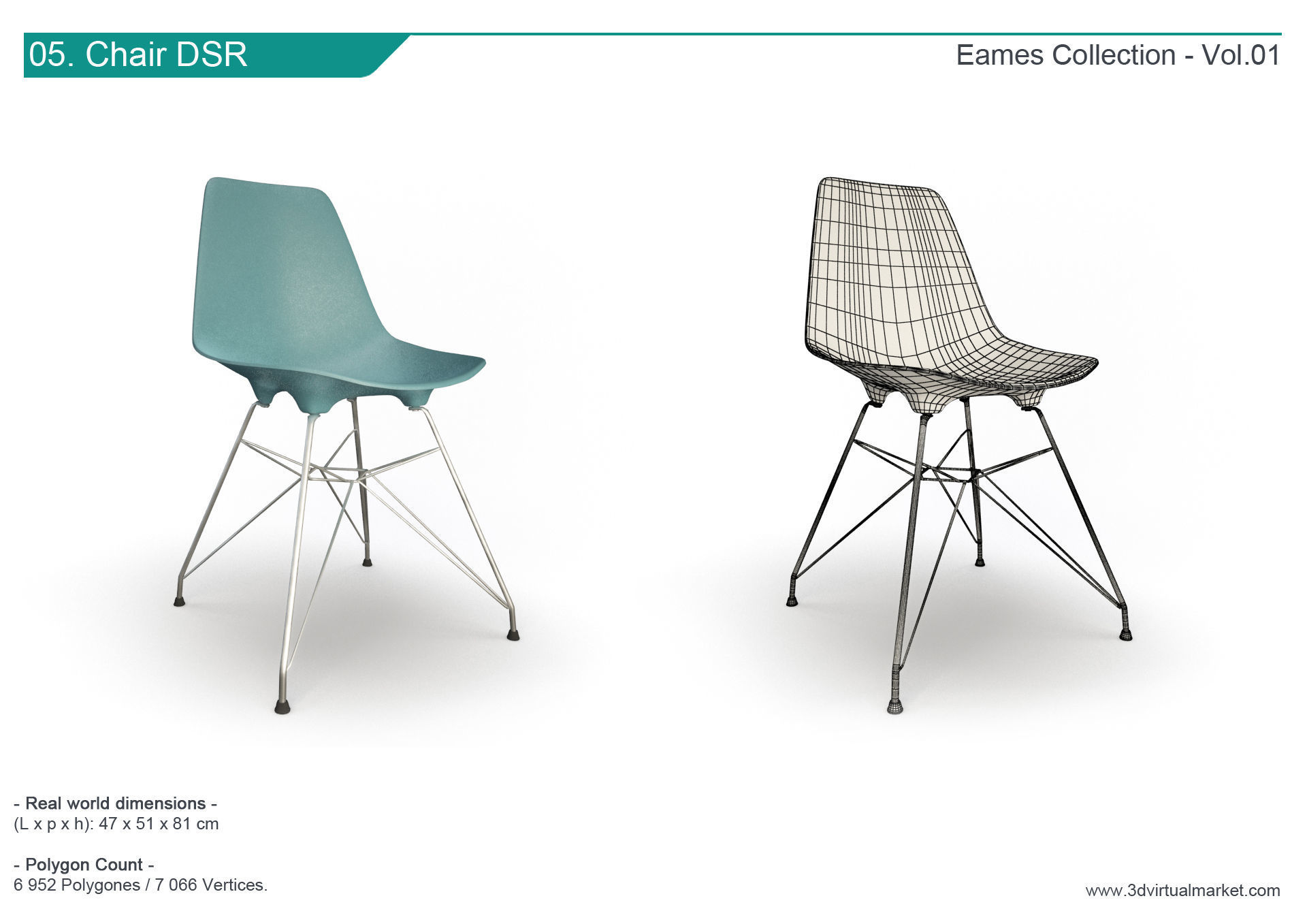 Eames Furniture Collection Vitra 3D model_6