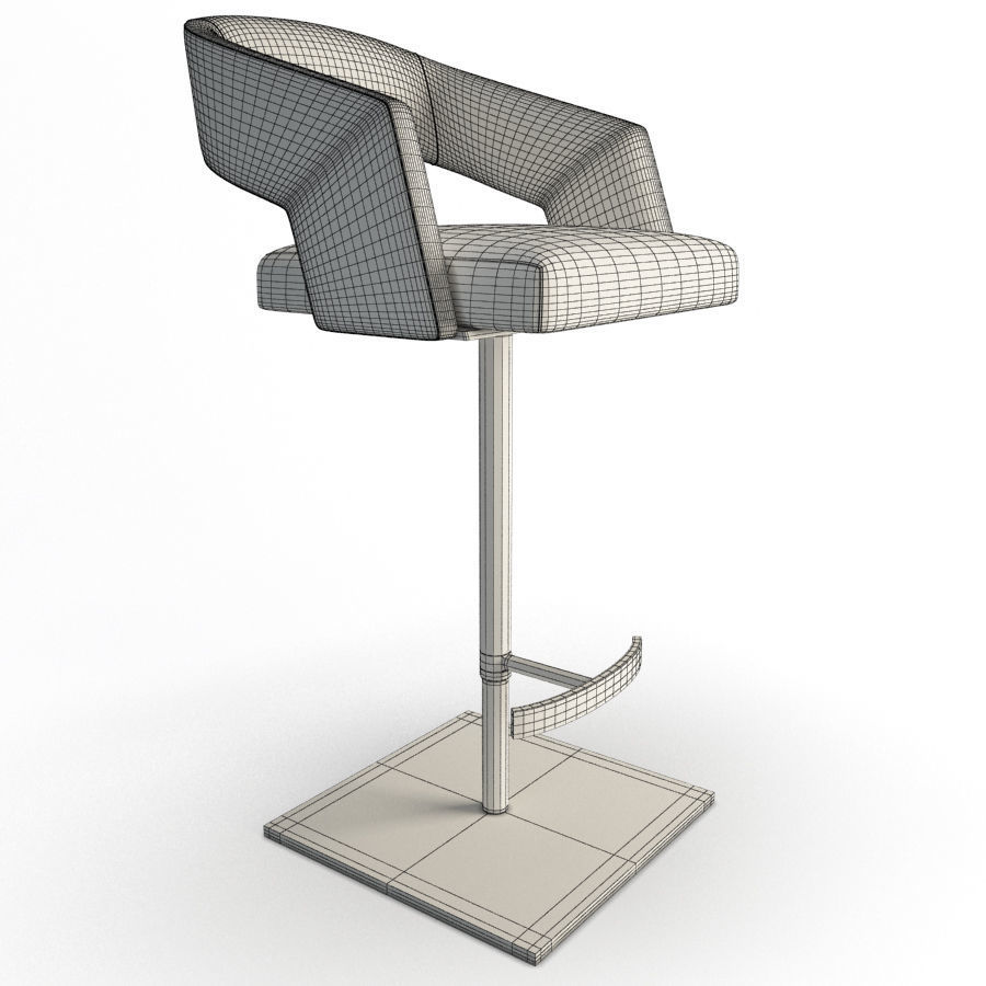Armchairs and Bar Stools Jolly Collection Potocco 3D model_21