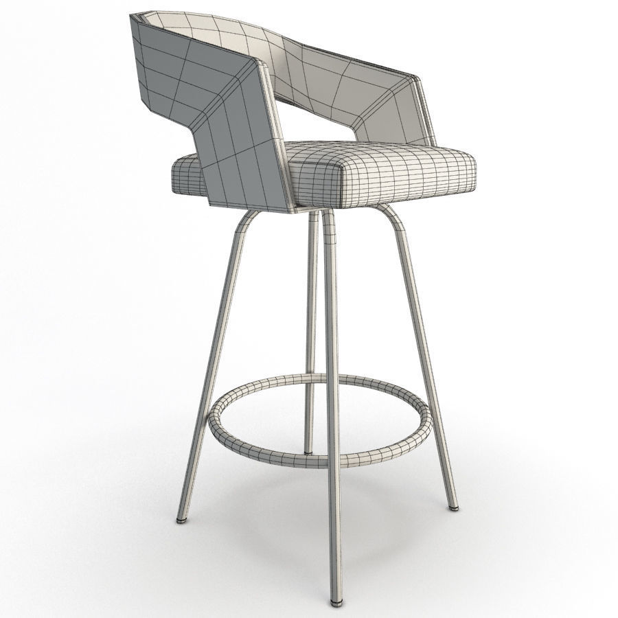 Armchairs and Bar Stools Jolly Collection Potocco 3D model_15