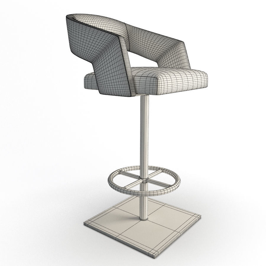 Armchairs and Bar Stools Jolly Collection Potocco 3D model_17