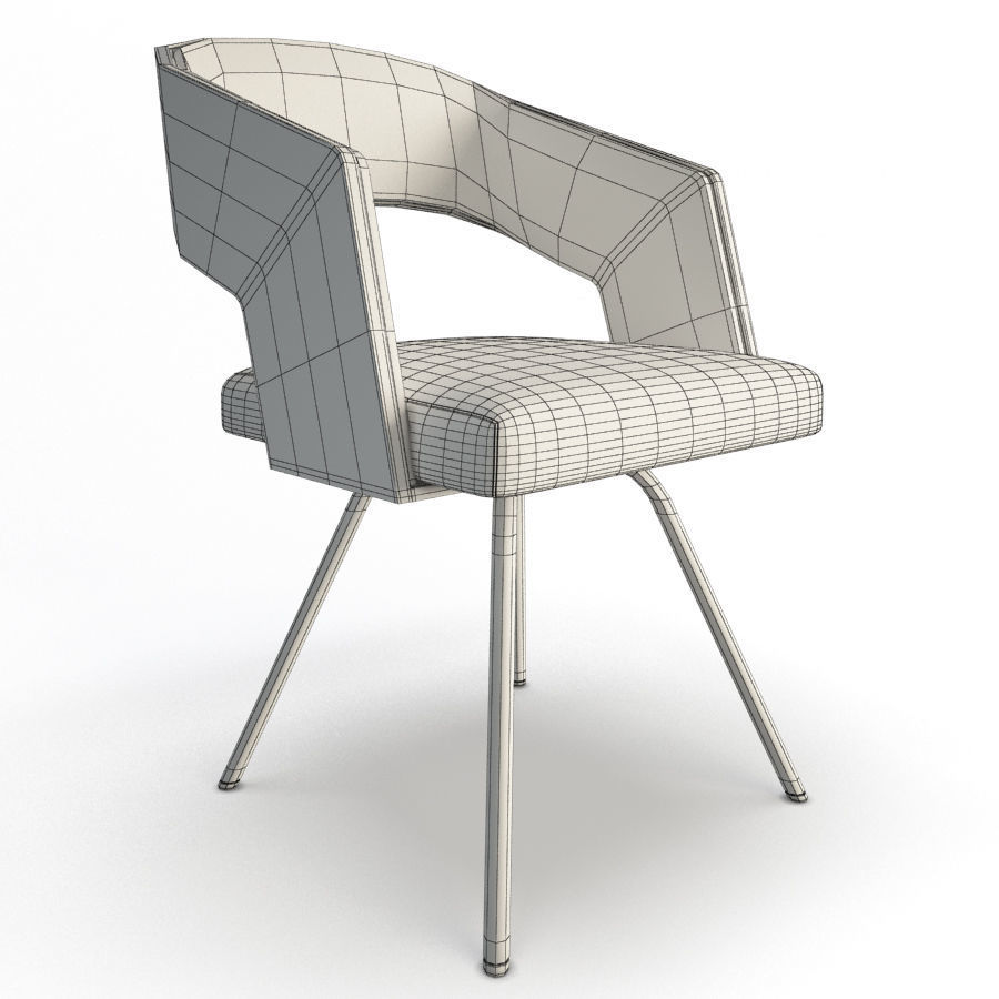 Armchairs and Bar Stools Jolly Collection Potocco 3D model_5