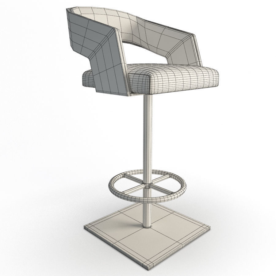 Armchairs and Bar Stools Jolly Collection Potocco 3D model_13