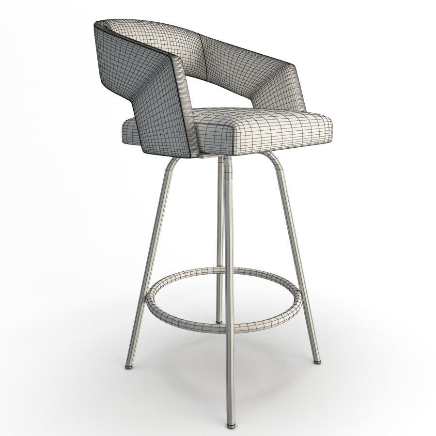 Armchairs and Bar Stools Jolly Collection Potocco 3D model_19
