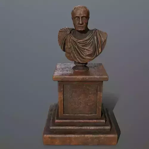 Cesare bust Low-poly 3D model