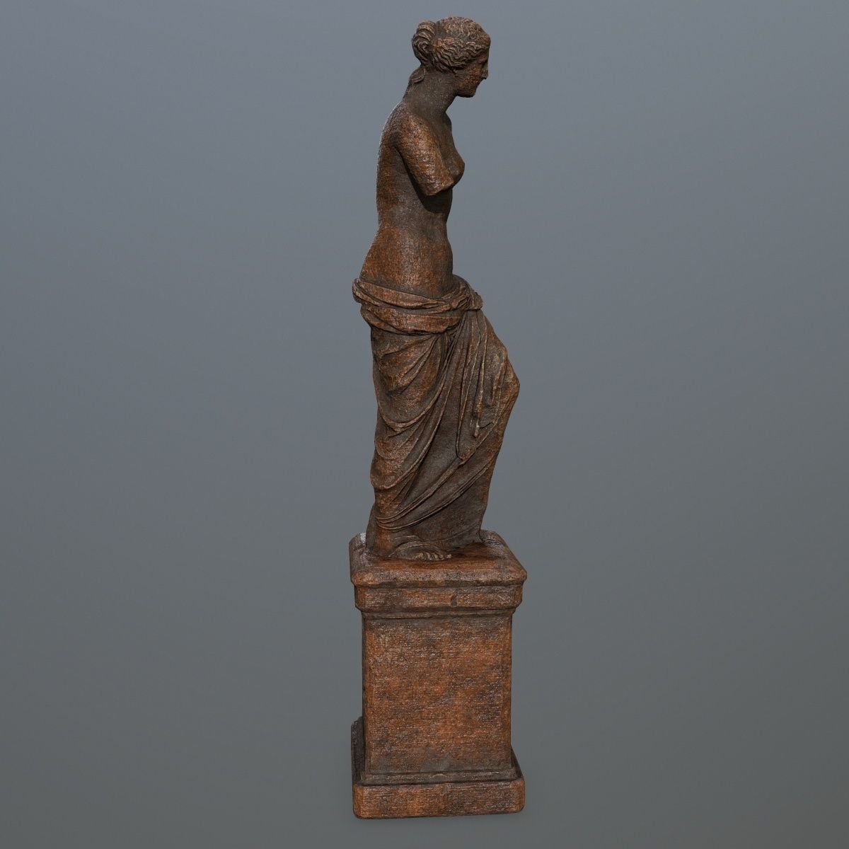 Venus de Milo Low-poly 3D model_4