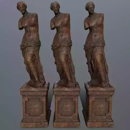 Venus de Milo Low-poly 3D model