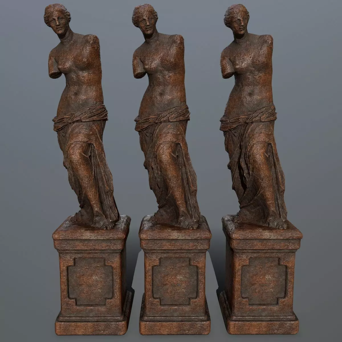 Venus de Milo Low-poly 3D model_0