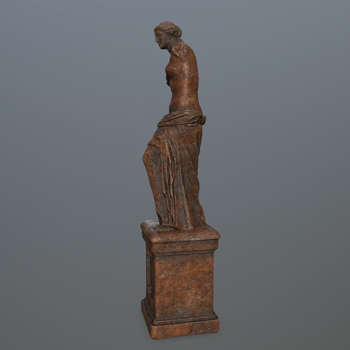 Venus de Milo Low-poly 3D model_8