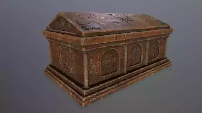 Tomb 1 wooden casket