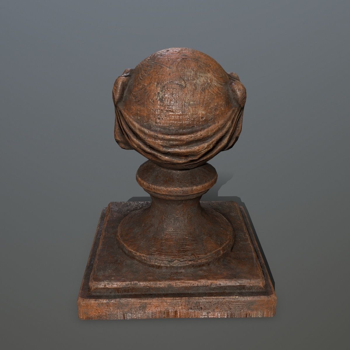 ornamental  stone Low-poly 3D model_4