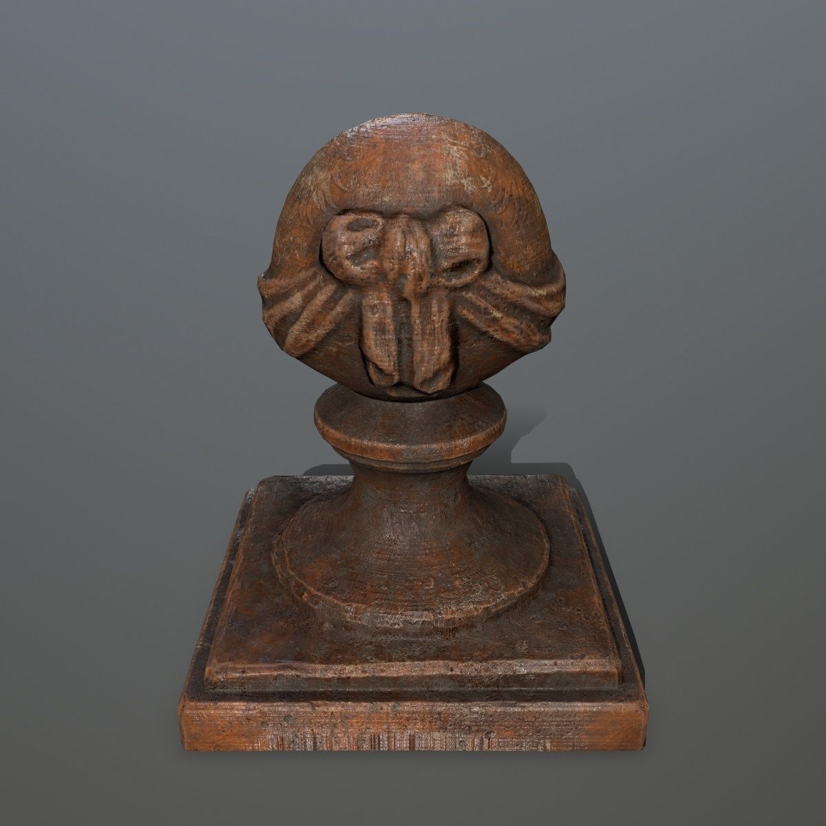 ornamental  stone Low-poly 3D model_2