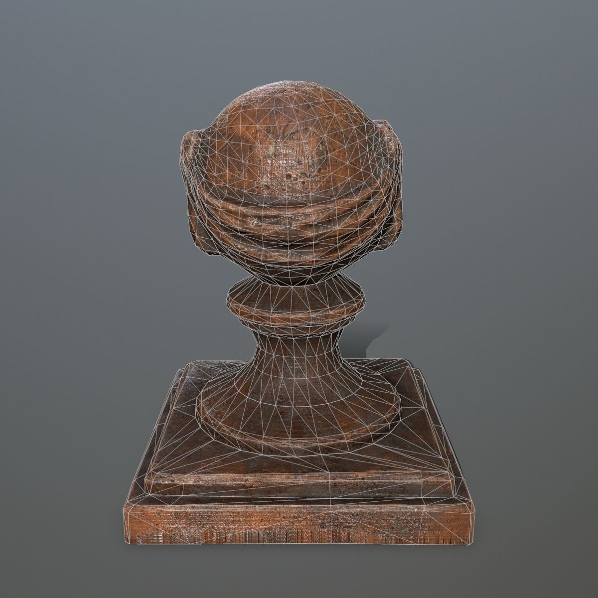 ornamental  stone Low-poly 3D model_8