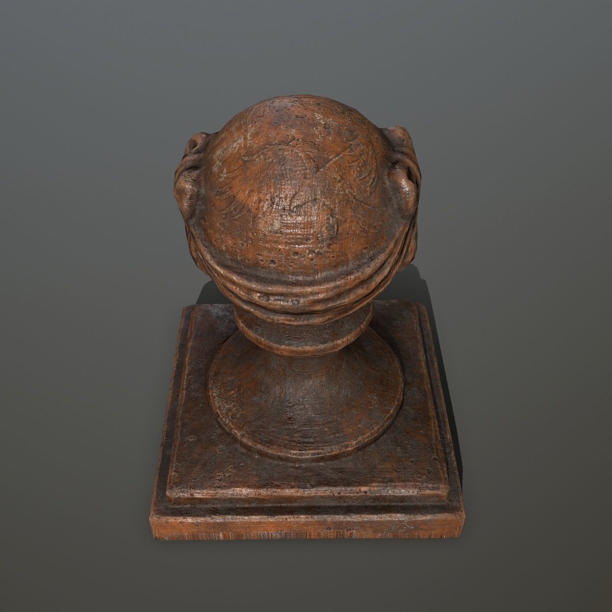 ornamental  stone Low-poly 3D model_7