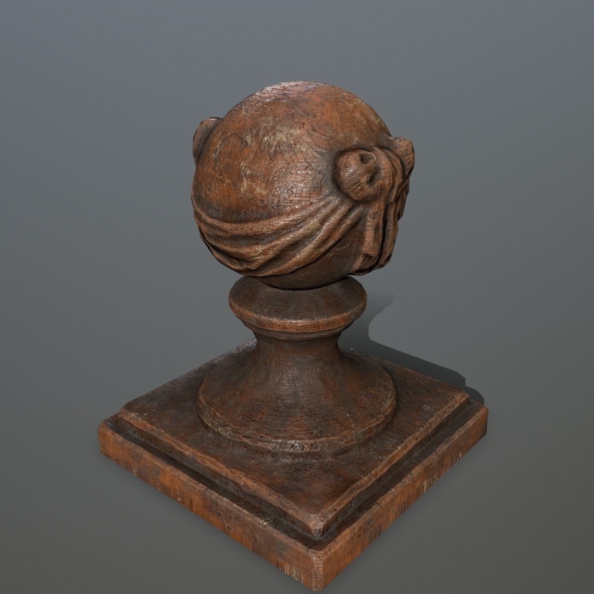 ornamental  stone Low-poly 3D model_3