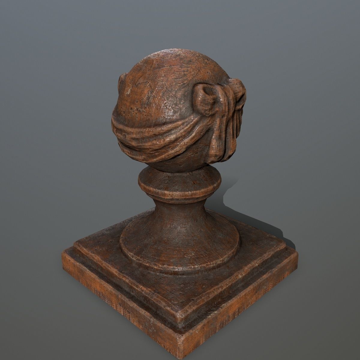 ornamental  stone Low-poly 3D model_6