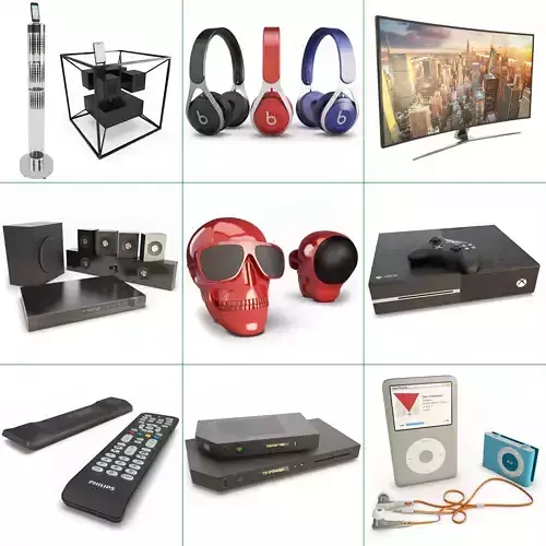 Technology Accessories Collection 3D model Technology Accessories Collection 3D model