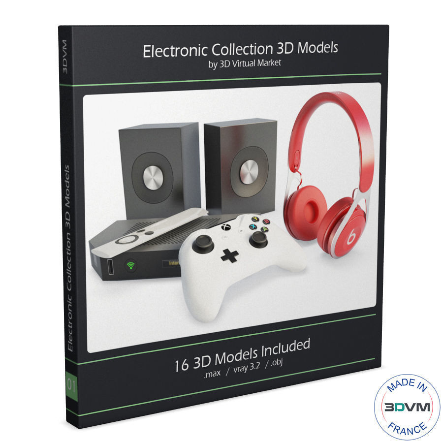 Technology Accessories Collection 3D model_1