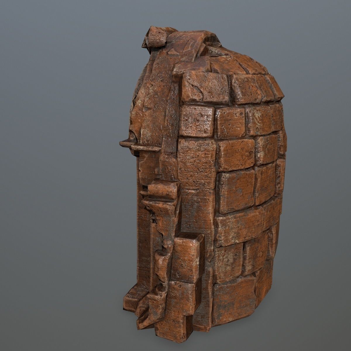 Fountain ornate toilet Low-poly 3D model_5