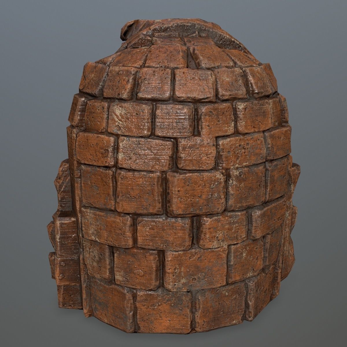 Fountain ornate toilet Low-poly 3D model_4