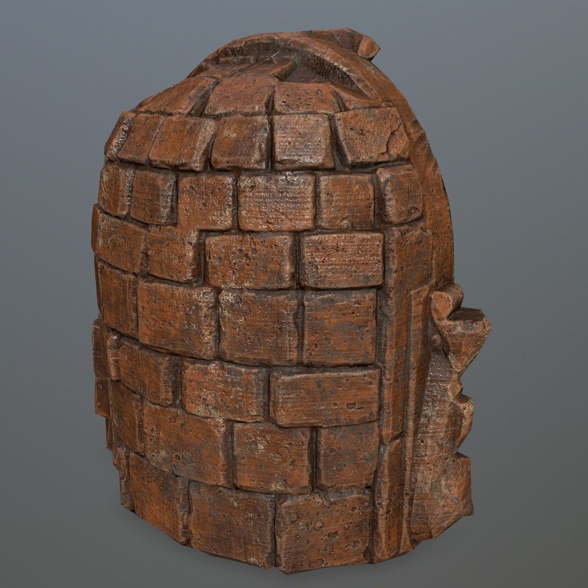 Fountain ornate toilet Low-poly 3D model_3