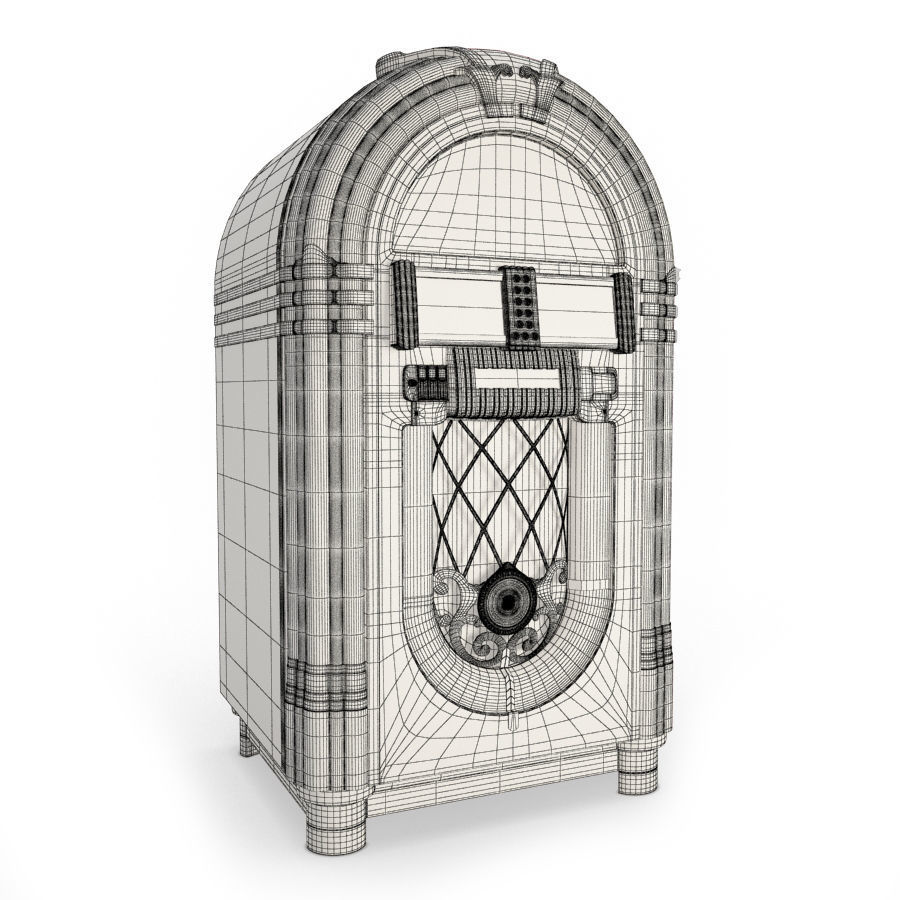 Jukebox Wurlitzer 3D model_1