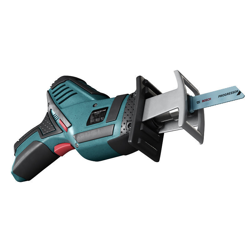Cordless Reciprocating Saw bosch Low-poly 3D model_3