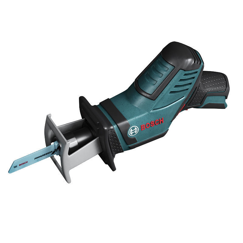 Cordless Reciprocating Saw bosch Low-poly 3D model_2