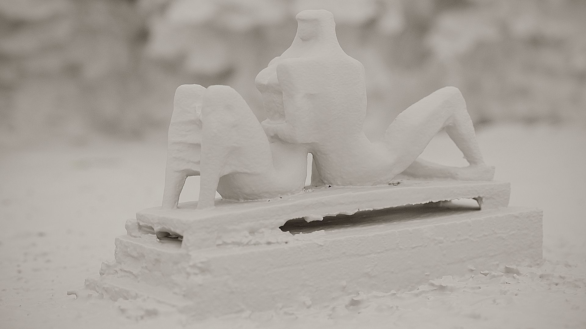 Sculpture Lovers Photogrammetry Retopology Corona  Max Scene 3D model_1