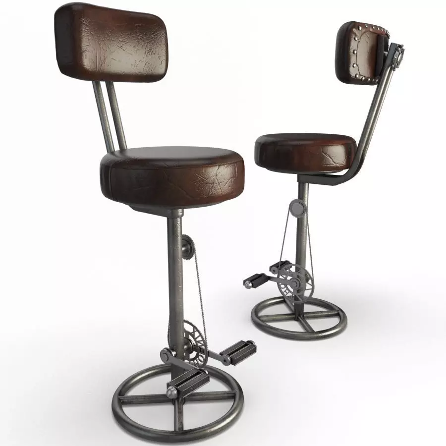 Vintage Bike Stools Segarra 3D model_0