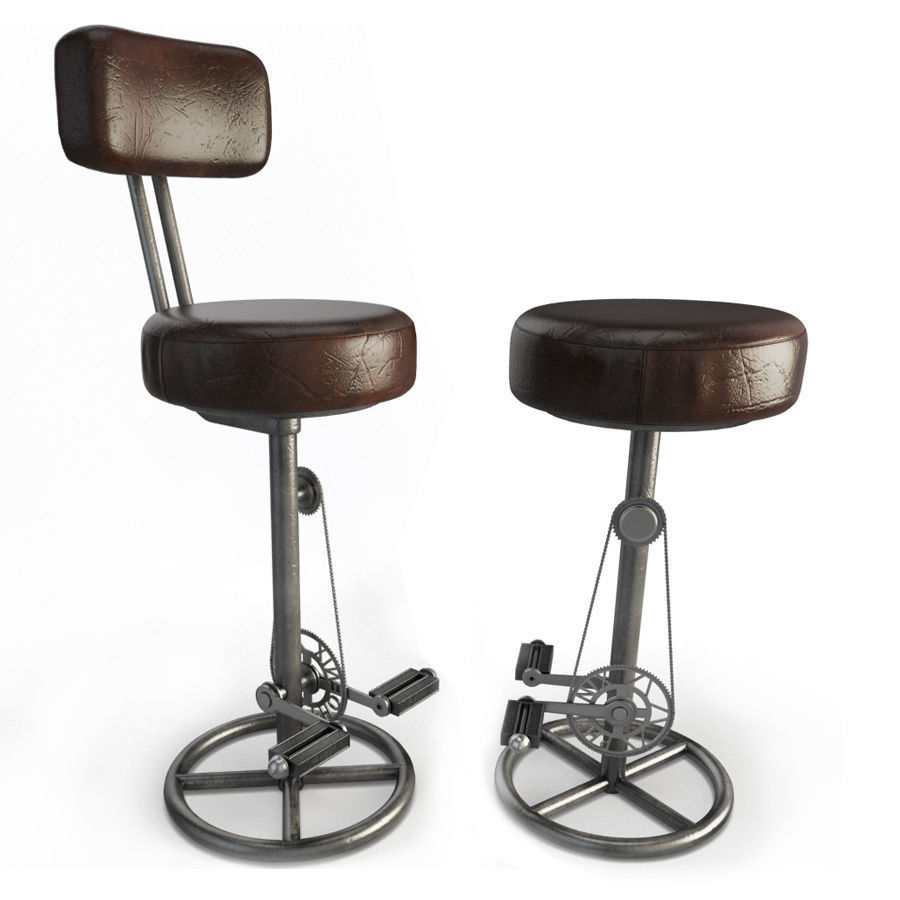 Vintage Bike Stools Segarra 3D model_2