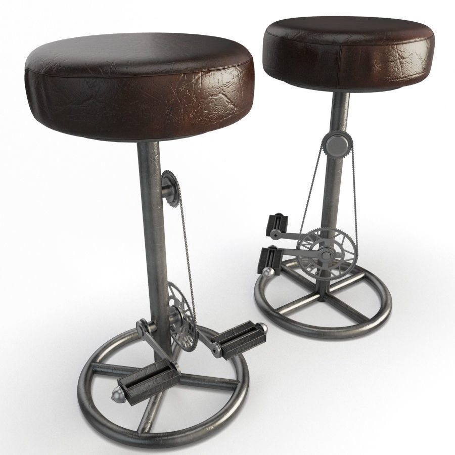 Vintage Bike Stools Segarra 3D model_1
