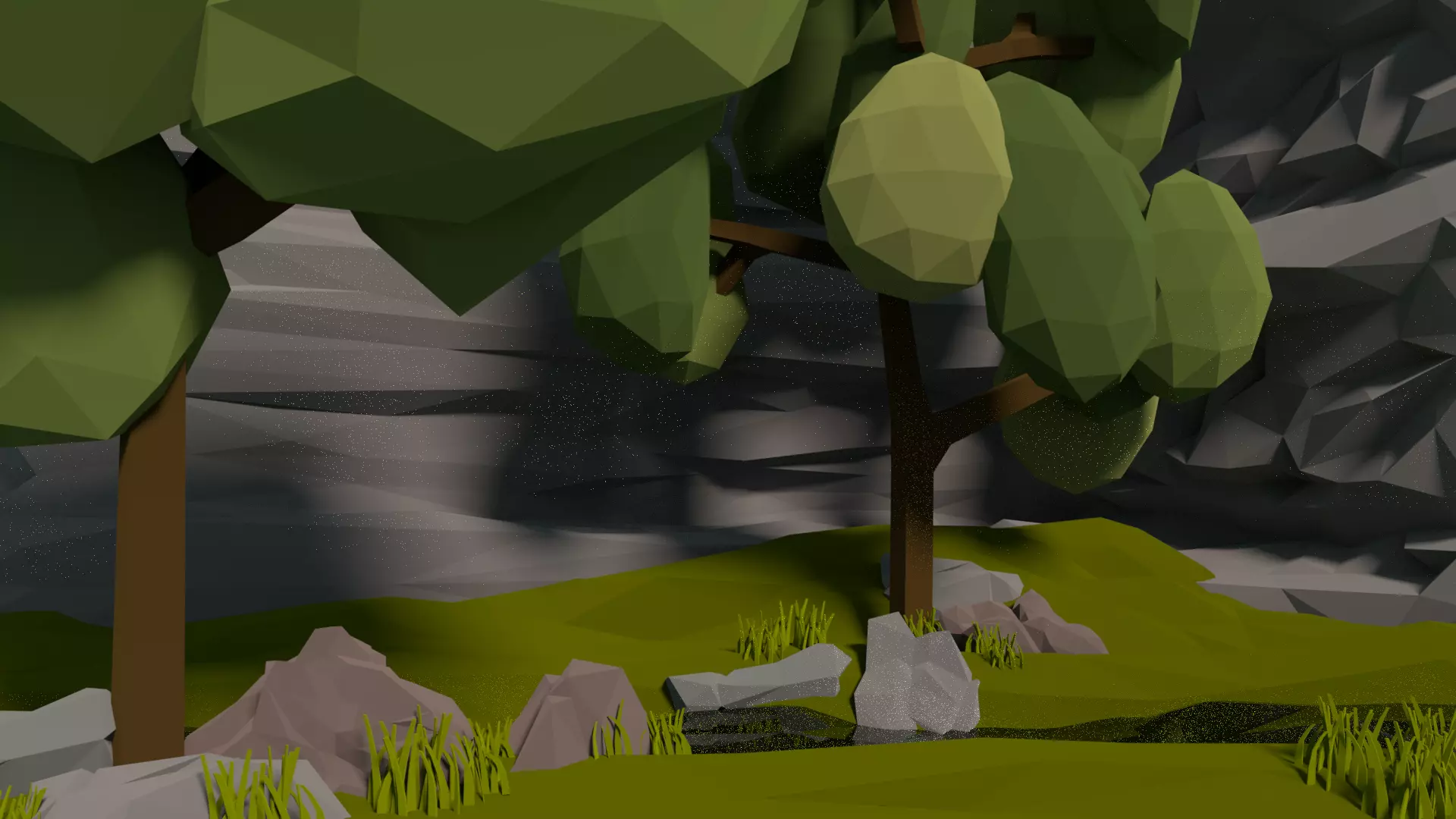 Simple Tree pack Low Poly Low-poly 3D model