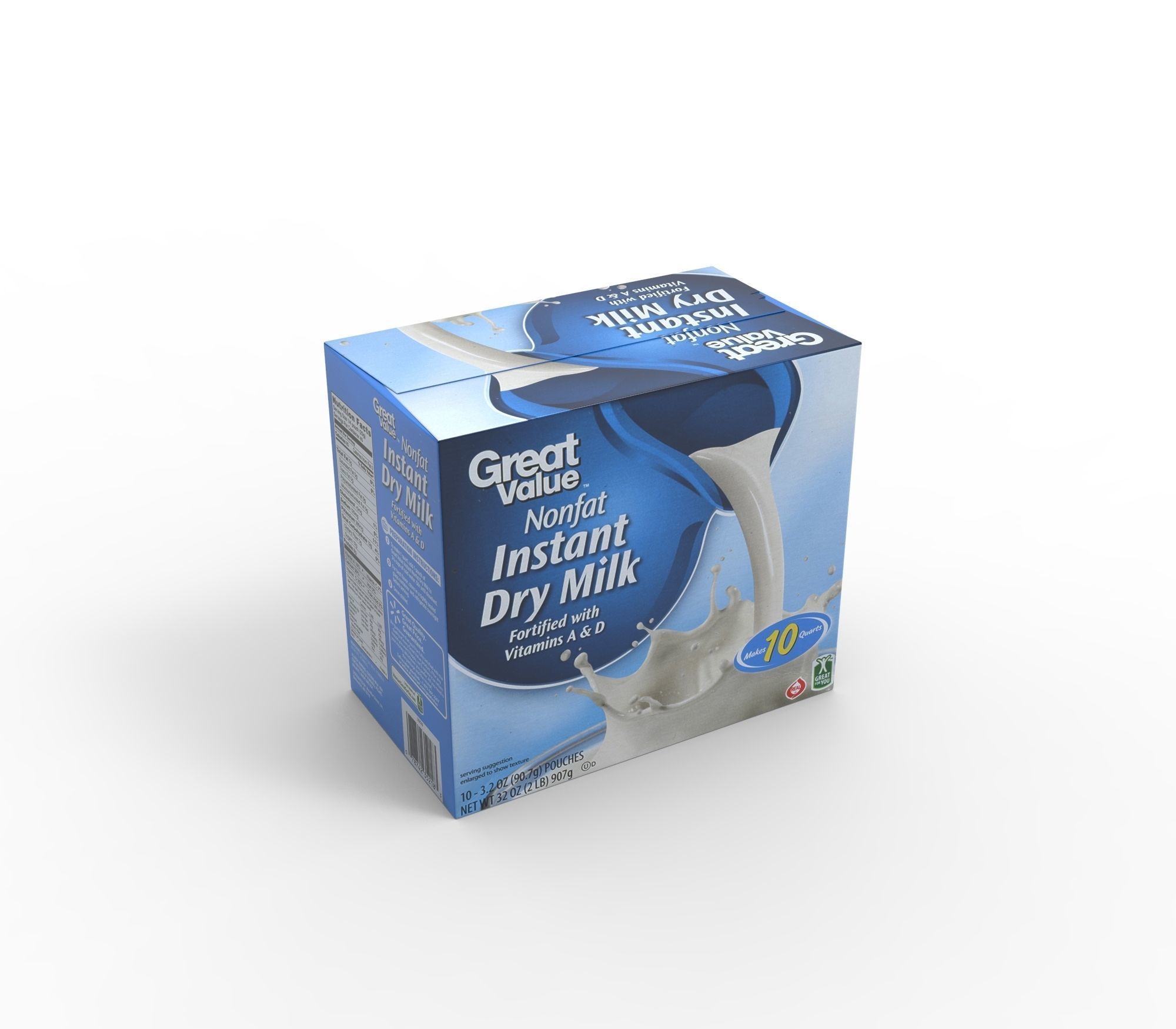 Milk Boxes 3D model_2