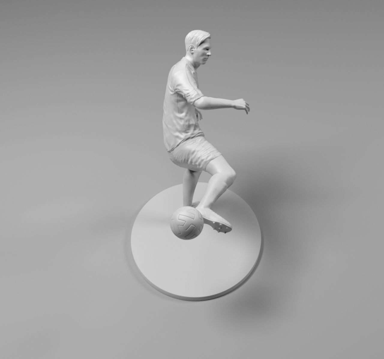 Footballer 03 Footstrike 04 Stl 3D print model_9
