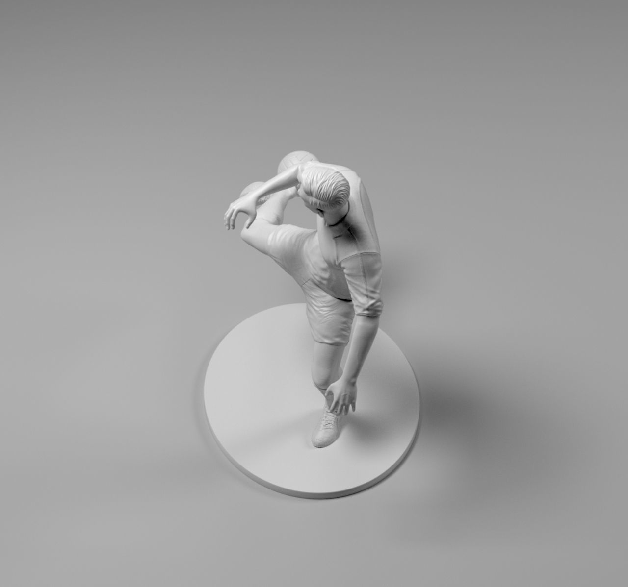 Footballer 03 Footstrike 04 Stl 3D print model_7