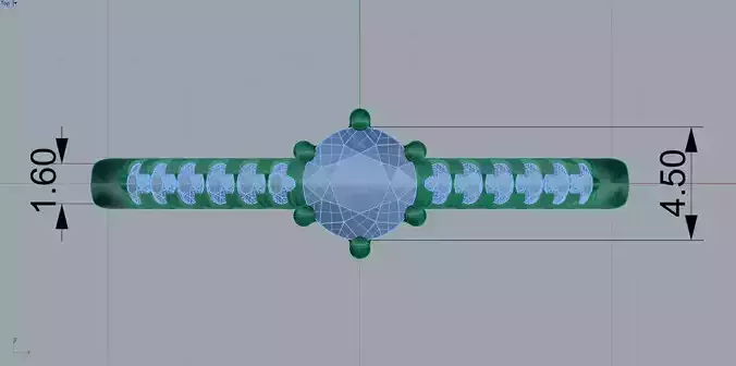 Engagement Ring With Diamond Version 2