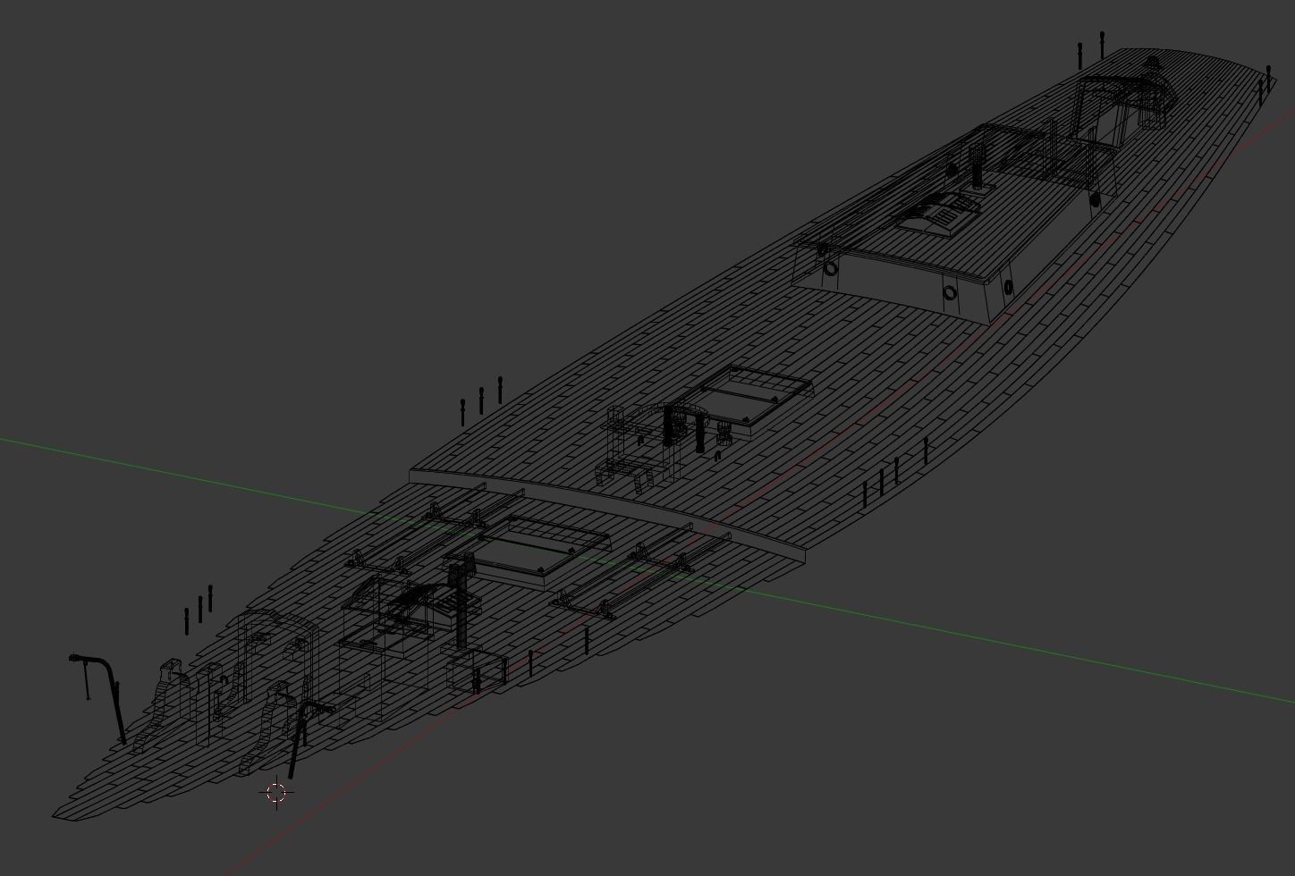 Bluenose 1921 schooner rigged historically accurate  3D model_18