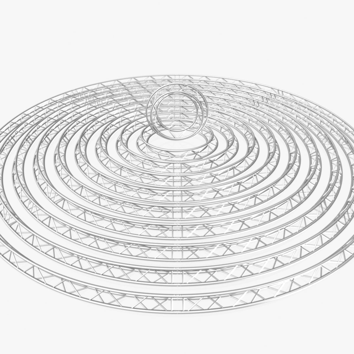 Circle Triangular Truss Modular Collection 10 Modular 3D print model_6