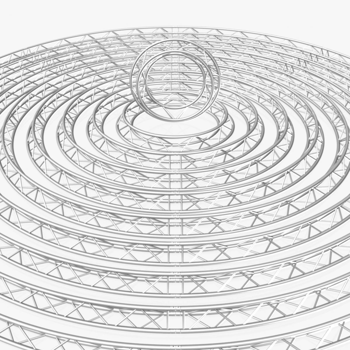 Circle Triangular Truss Modular Collection 10 Modular 3D print model_10