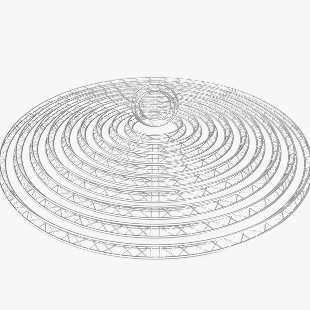 Circle Triangular Truss Modular Collection 10 Modular 3D print model_4