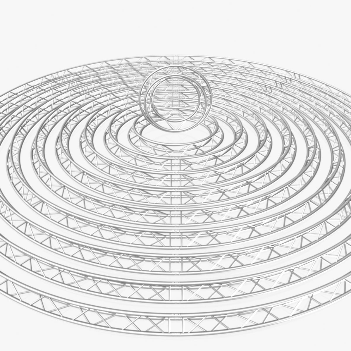 Circle Triangular Truss Modular Collection 10 Modular 3D print model_8
