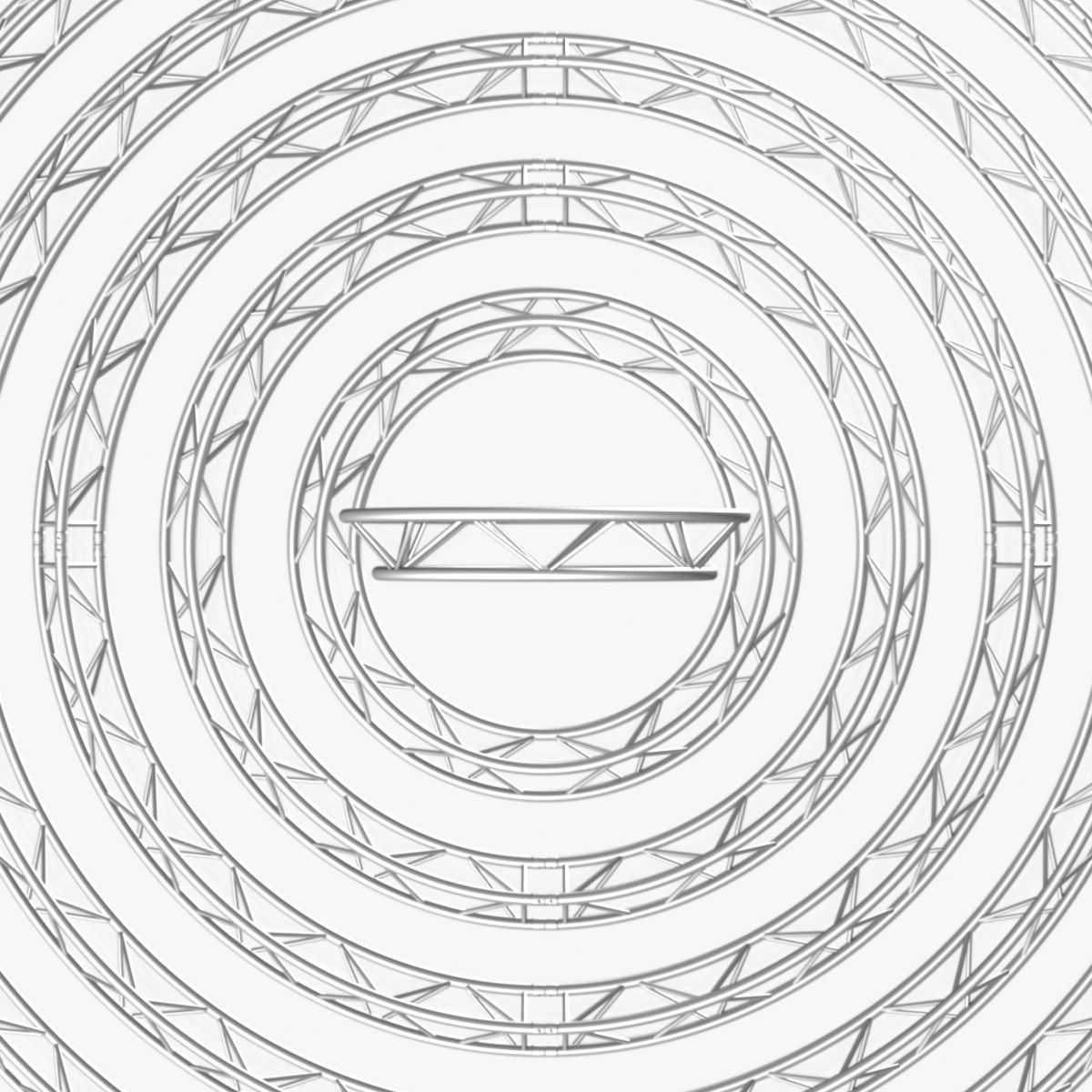 Circle Triangular Truss Modular Collection 10 Modular 3D print model_19